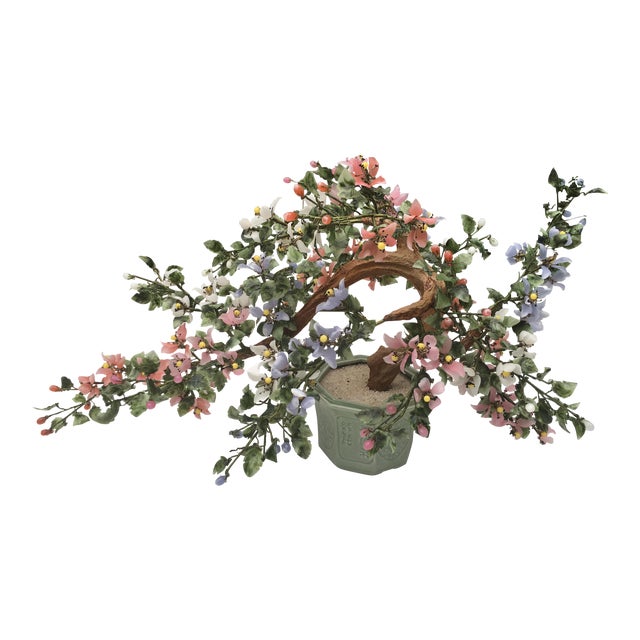 Vintage Jade Bonsai Flower Tree Chairish