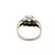 14k Yellow Gold & Platinum Ring With Natural Rose Cut Diamond, Size 3 For Sale - Image 4 of 4