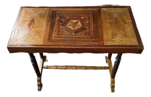 19th Century Neoclassical English Marquetry Side Table