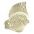 Vintage Mid-Century Japanese White Ceramic Angelfish Vase For Sale