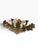 Mid 20th Century Vintage Homco 4002t Hollywood Regency Gold Triple-Arm Wall Sconce For Sale - Image 5 of 6