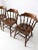 Farmhouse Vintage Richardson Brothers Company Oak Dining Chairs Set of 4 For Sale - Image 3 of 12