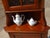 Wood Vintage Glass Corner Display Cabinet, 1980s For Sale - Image 7 of 18
