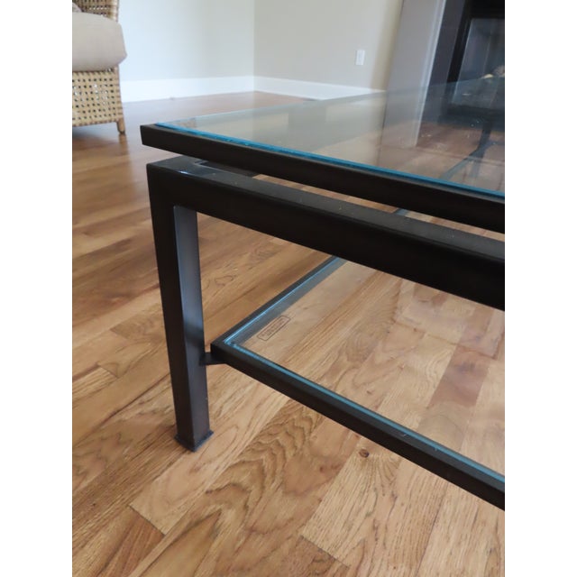 Metal Large Restoration Hardware Marceau Coffee Table For Sale - Image 7 of 9