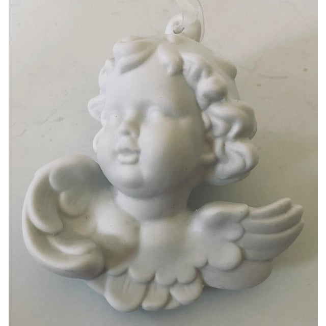 Figurative White Bisque Cherub Ornament For Sale - Image 3 of 3