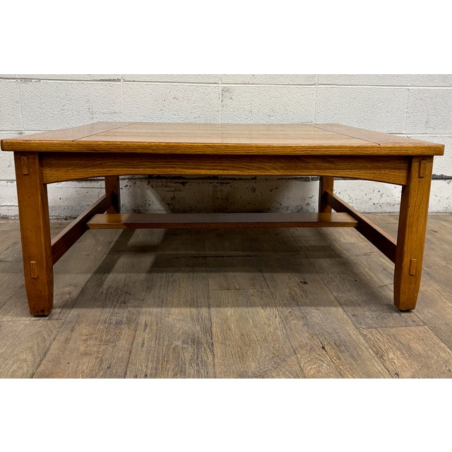 Mission Vintage Lane Grove Park Collection Mission Arts and Crafts Style Coffee Table For Sale - Image 3 of 13