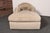 Vintage Art Deco-Style Chaise Lounge in Taupe Chenille With Ebonized Plinth Feet For Sale - Image 4 of 18