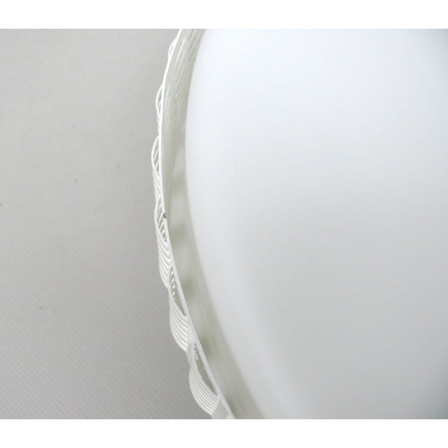 Vintage German Ceiling Light in Frosted Glass, 1960s For Sale - Image 14 of 18