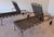 Vintage 1960s Woodard Wrought Iron Chaise Lounges, Pair, Floral Scrollwork, Adjustable, With Wheels, Attributed For Sale - Image 10 of 12