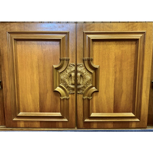 1970s Pair of Vintage Early 70s German Cabinet Doors For Sale - Image 5 of 5