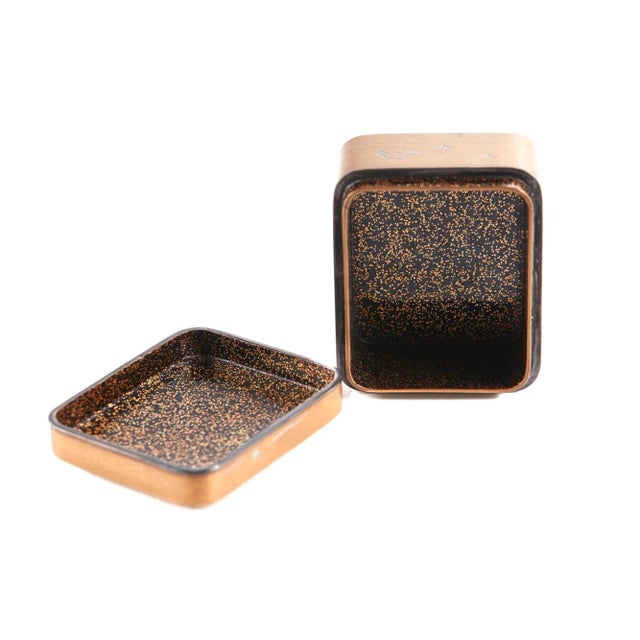 Antique Inlaid Lacquered Oriental Box For Sale - Image 4 of 6