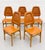 Set of 5 - Mid Century Modern Scandinavian Dining Chairs | Diamond Stitched Upholstery, C. 1960's For Sale - Image 12 of 14