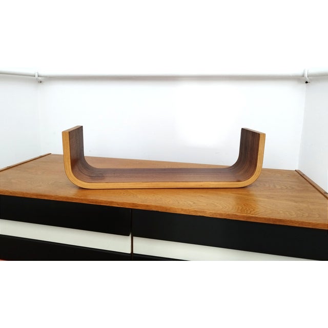 Czech Decorative Shelves attributed to Ludvik Volak for Drevopodnik Holesov, 1960s, Set of 3 For Sale - Image 11 of 18