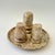 Vintage Fossil Coral Marble Condiment Set With Tray, Salt & Pepper Shakers and Toothpick Holder - Set of 4 For Sale - Image 4 of 12