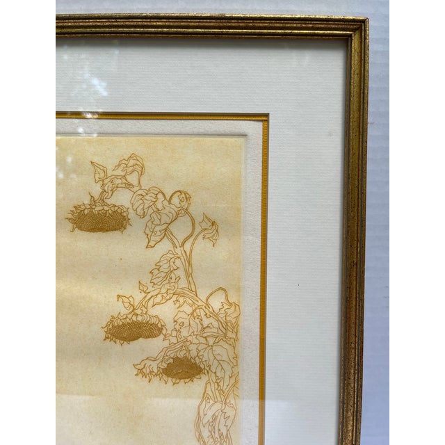 Farmhouse Framed Sunflowers Print For Sale - Image 3 of 9