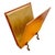1970s 1970s Italian Florentine Trompe l'Oeil Leather Book Magazine Rack With Gilt Edges & Scroll Feet For Sale - Image 5 of 11
