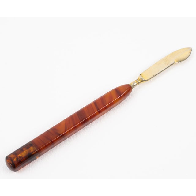 Art Deco Bakelite Desk Writing Accessory, 5 Pieces in Box, France 1930s For Sale In Atlanta - Image 6 of 12