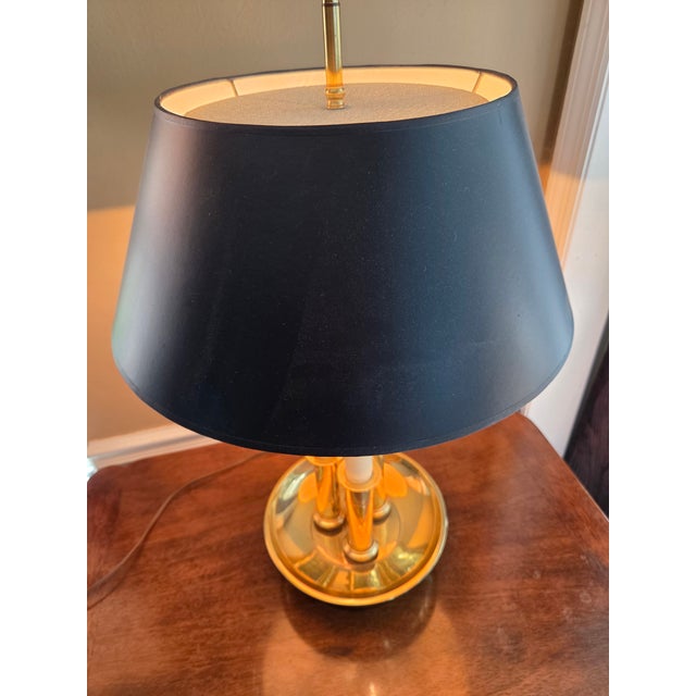 Hollywood Regency Vintage Frederick Cooper Bouillotte Candlestick Lamp For Sale - Image 3 of 14