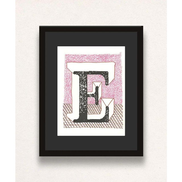 E' from 'Hockney's Alphabet' By David Hockney 1991 Lithograph on Exhibition Fine Art Cartridge paper 38.4 x 46.4 cm (15.12...