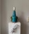 Mid-Century Modern Vintage Ceramic Table Lamp with Turquoise Glaze by Einar Johansen for Søholm, 1960s For Sale - Image 3 of 5