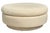A striking vintage postmodern cocktail ottoman featuring a sculptural stacked cylindrical form with a recessed plinth...