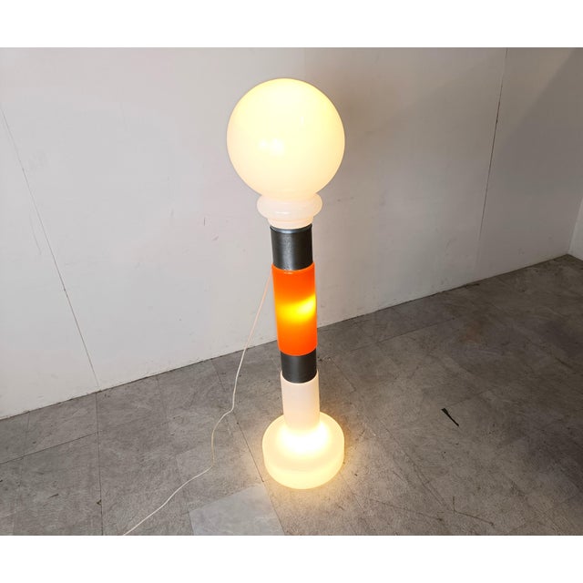 Vintage Glass Floor Lamp from Mazzega, 1960s For Sale - Image 6 of 9