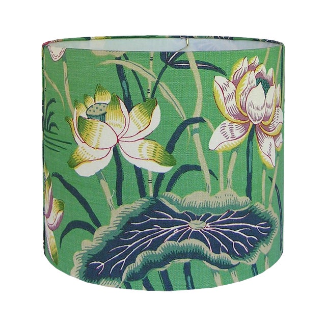 New, Made to Order, Schumacher Lotus Garden Jade Floral ...