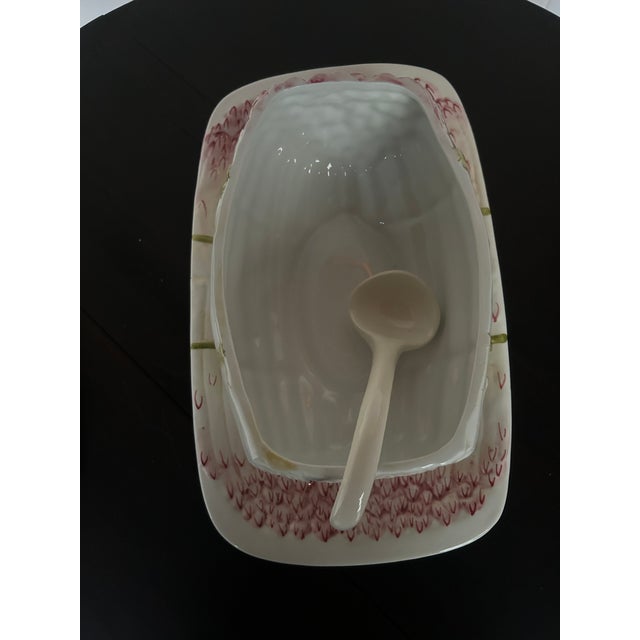 1960s Gorgeous Vintage Italian Asparagus Tureen With Underplate and Ladle For Sale - Image 5 of 10