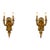 19th C French Louis XVI Gilt Bronze Wall Lamps/Sconces Pair For Sale