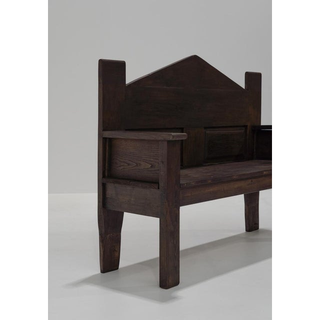 Wood 19th Century Rustic Spanish Bench For Sale - Image 7 of 11