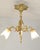 Antique French Louis XV Three-Light Chandelier in Bronze, 1890s For Sale - Image 11 of 11