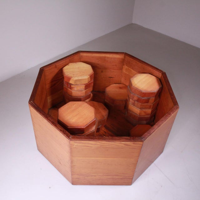 Octagonal Wooden Planter, 1960s For Sale - Image 12 of 18