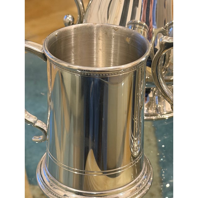 2000 - 2009 Tiffany and Co. Pewter Pitcher and Matching Mugs - Set of 5 For Sale - Image 5 of 18