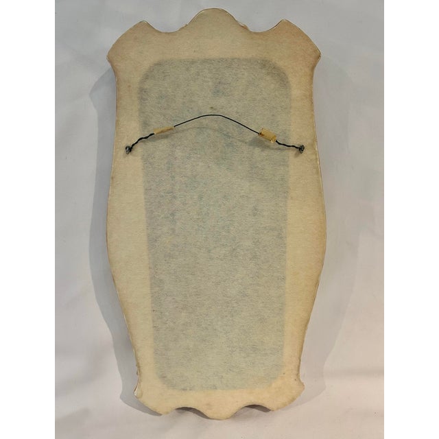 Vintage Seashell Encrusted Scalloped Wall Mirror Palm Beach Coastal Style For Sale - Image 9 of 9