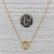 0.16ctw Diamond Button Pendant Necklace 18k Yellow Gold 20-22" Cable Chain For Sale - Image 4 of 6