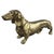Bronze Dachshund Dog Sculpture with Polished Gold Finish For Sale - Image 14 of 14