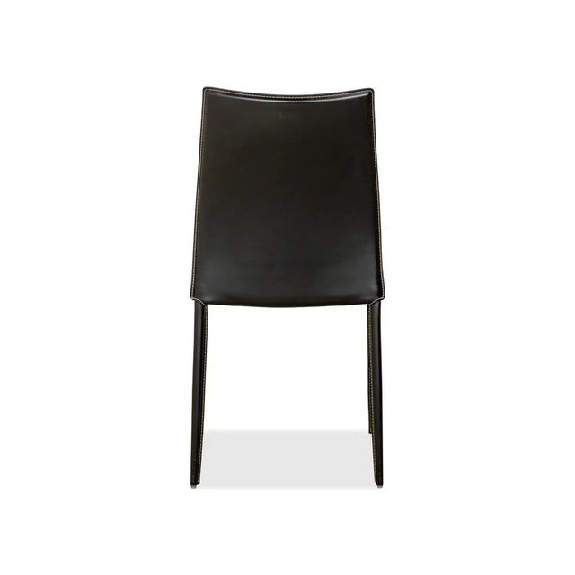 Black Linda Chair in Leather by Bontempi For Sale - Image 8 of 11