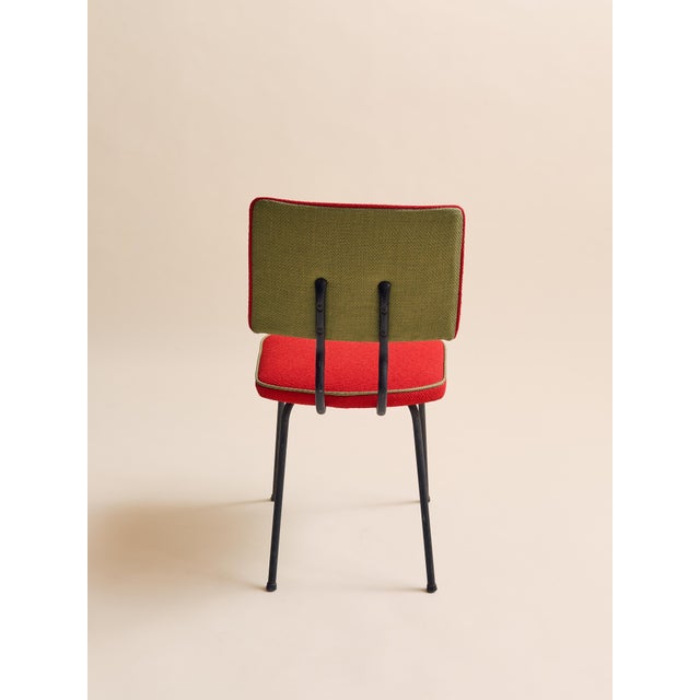 The 1950s Mid-Century Modern Colorful Dining Chairs For Sale - Image 14 of 15