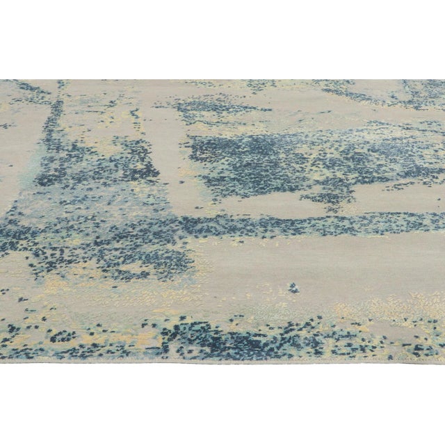 Willem de Kooning 2020s William Baziotes Style Wool and Silk Rug, 09'01 X 11'10 For Sale - Image 4 of 10