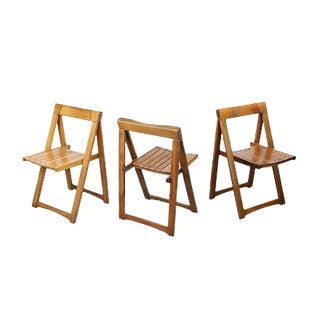 Vintage Wood Folding Chair For Sale