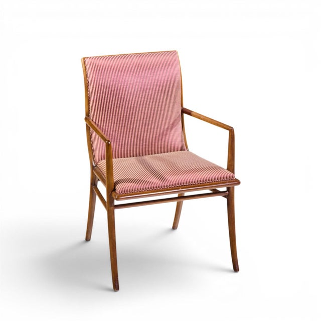 Robsjohn-Gibbings for Widdicomb Mid Century Walnut Dining Chairs - Set of 6 For Sale - Image 17 of 17