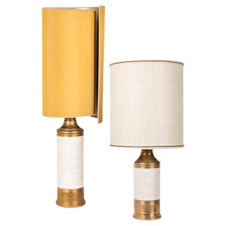 Table Lamps attributed to Rene Houben for Bitossi, 1960, Set of 2 For Sale