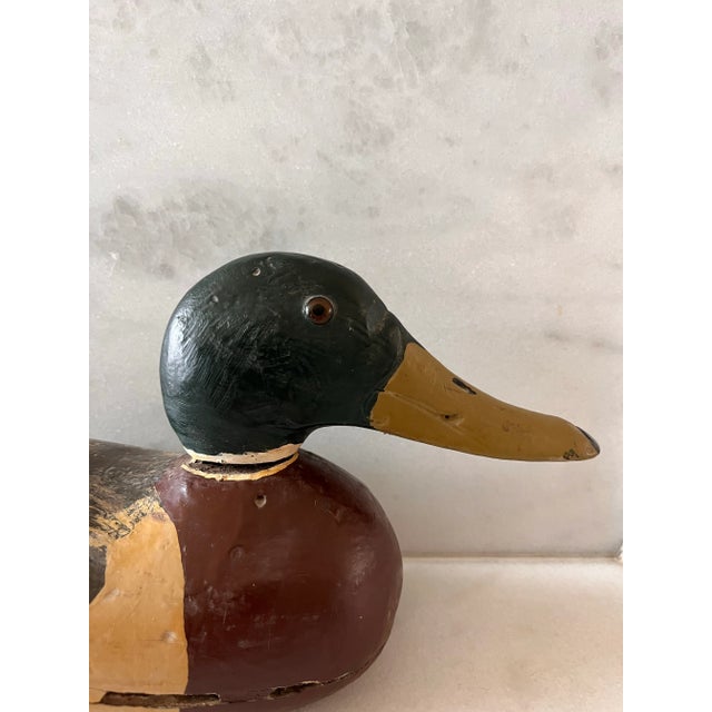 Vintage Wooden Duck Decoy For Sale - Image 4 of 11
