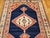 Vintage Turkish Azeri Rug, Hand-Knotted Wool, Geometric Design, Navy & Red, 8x11 For Sale - Image 13 of 15