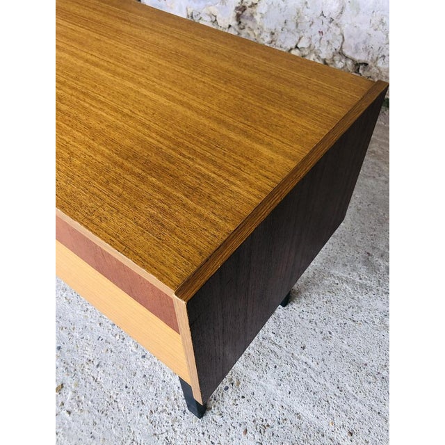 Wood Mid-Century Storage Cabinet on Metal Legs, 1970s For Sale - Image 7 of 18