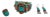 Vintage Moroccan Tribal Turquoise & Coral Jewelry Set, Cuff , Ring , Pair of Earrings (4 PCS For Sale