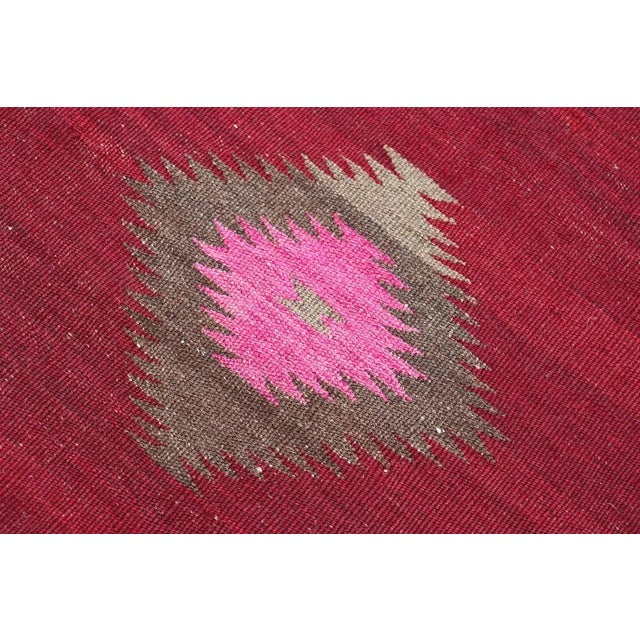 Vintage Handwoven Sofreh Kilim, 1920s For Sale - Image 10 of 13
