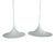 Vintage Semi Pendant Lamps by Claus Bonderup & Torsten Thorup for Fog & Mørup, 1970, Set of 2 For Sale
