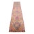 1960s Runner Rug Turkish Hand-Knotted Rug Pink Hallway Decor Kitchen Runner 3x12 Ft Approx For Sale