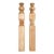 Late 20th Century Pair of Unfinished Wood Newel Posts 5.5 X 45.5 In. For Sale